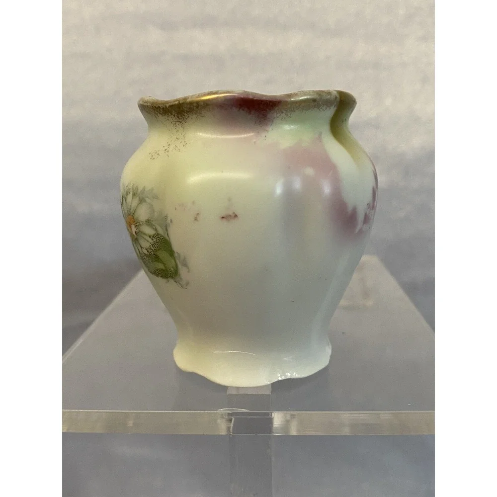 Antique 1909 Carl Schumann Bavaria Porcelain Mini Vase 2